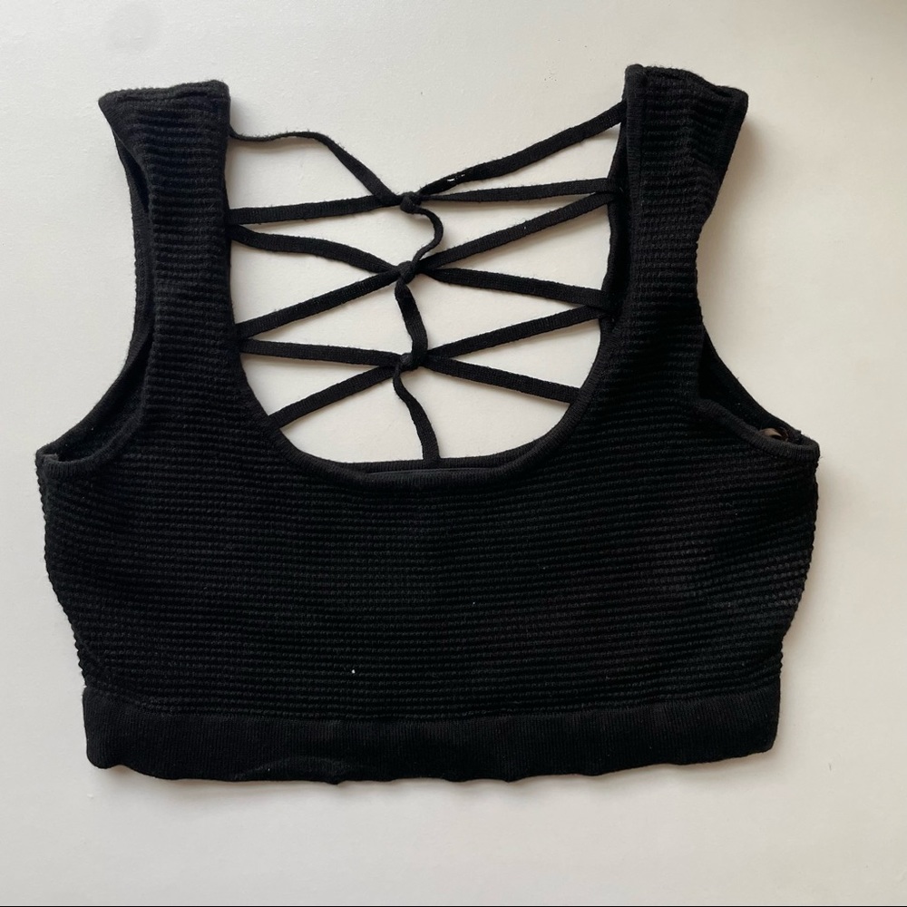 Black crop top